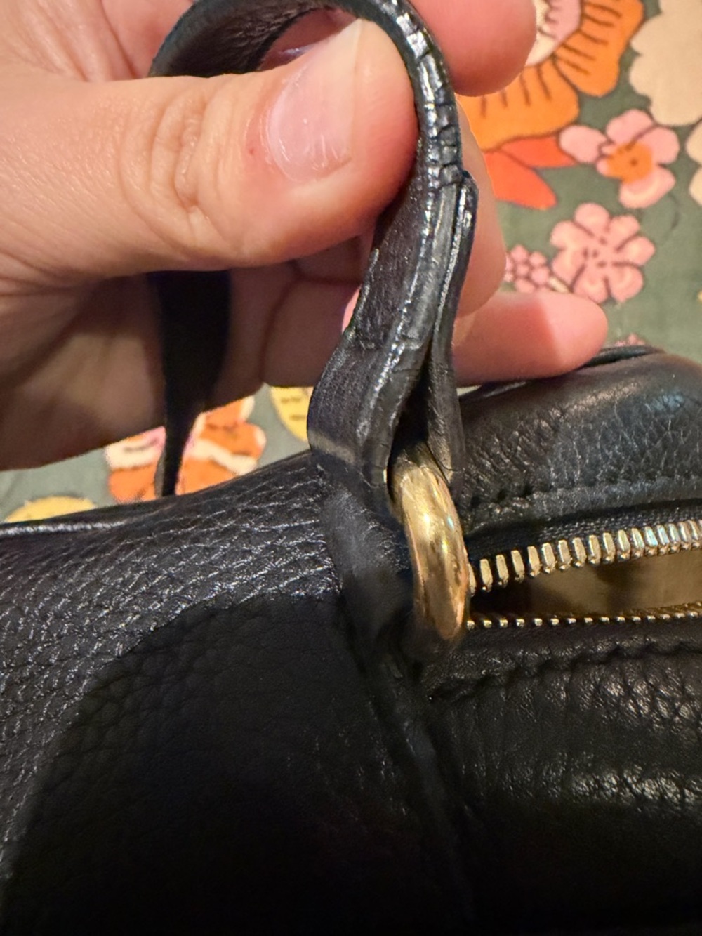 Authentic Gucci Black Pebble Leather Disco Soho Crossbody Bag - Picture 14 of 16
